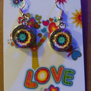 Handmade cabochon earrings